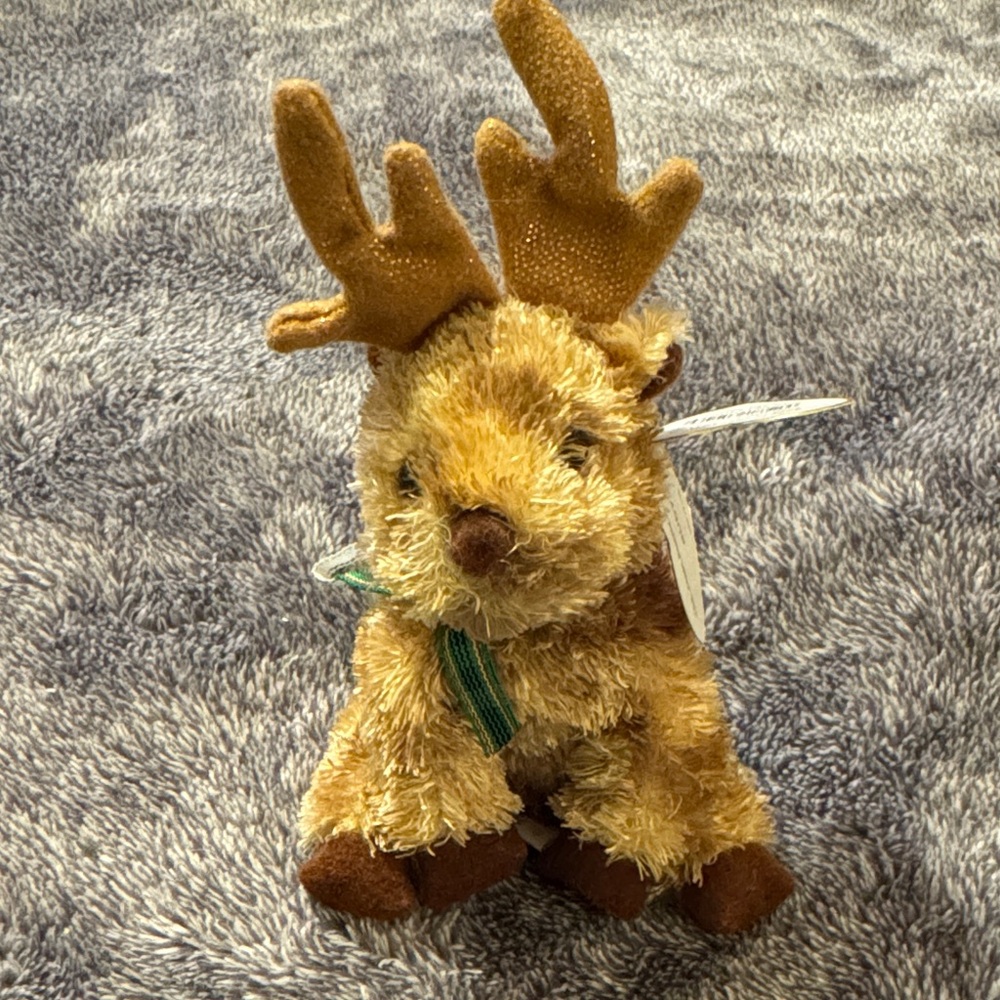 Ty Jingle Beanie Reindeer “Rudy”- plush ornament NEW